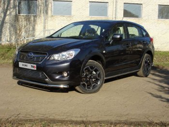 Защита переднего бампера нижняя d42,4 мм ТСС Тюнинг Subaru XV  GP/G33 (2012-2016) дорестайлинг (нержавейка)