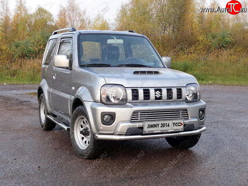 15 999 р. Защита переднего бампера нижняя d60,3 мм ТСС Тюнинг  Suzuki Jimny  JB64 (2018-2025) (нержавейка)  с доставкой в г. Майкоп