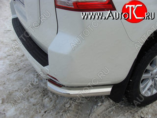 18 999 р. Защита задняя (уголки, нержавейка 76,1 мм) ТСС Тюнинг Toyota Land Cruiser Prado J150 дорестайлинг (2009-2013)  с доставкой в г. Майкоп