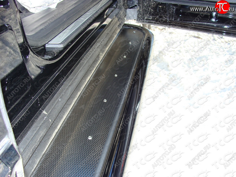 41 749 р. Пороги с площадкой 60,3 мм ТСС Тюнинг  Toyota RAV4  XA40 (2012-2015) 5 дв. дорестайлинг (нержавейка)  с доставкой в г. Майкоп