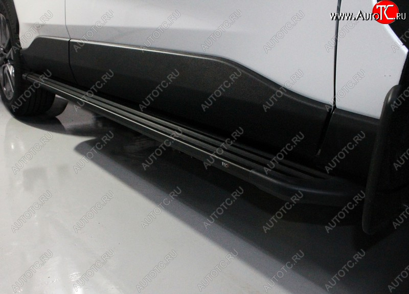 21 999 р. Пороги алюминиевые ТСС Тюнинг  Toyota RAV4  XA50 (2018-2025) 5 дв. дорестайлинг (Slim Line Black)  с доставкой в г. Майкоп