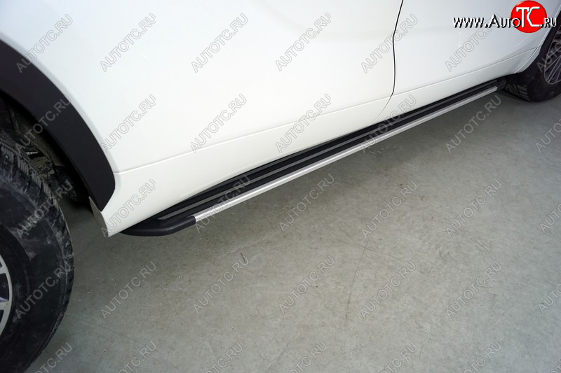 20 599 р. Пороги алюминиевые Slim Line ТСС Тюнинг  Toyota Highlander  XU70 (2020-2025) (Silver)  с доставкой в г. Майкоп