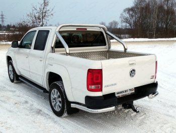 Защита кузова (для кузова) d 76,1 мм ТСС Тюнинг Volkswagen Amarok (2016-2022) рестайлинг (нержавейка)