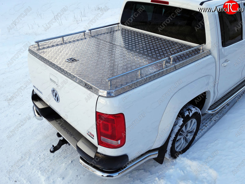 12 199 р. Рейлинги длинные ТСС Тюнинг  Volkswagen Amarok (2016-2022) рестайлинг (нержавеющая сталь)  с доставкой в г. Майкоп