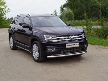 Защита переднего бампера нижняя d60,3 мм ТСС Тюнинг Volkswagen Teramont  CA1 (2016-2020) дорестайлинг