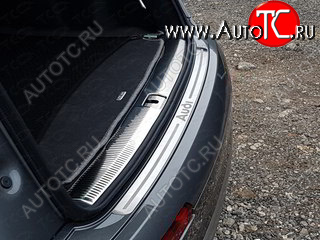 4 999 р. Накладки на задний бампер ТСС Тюнинг  Audi Q7  4M (2015-2020) дорестайлинг (лист шлифованный, надпись audi)  с доставкой в г. Майкоп
