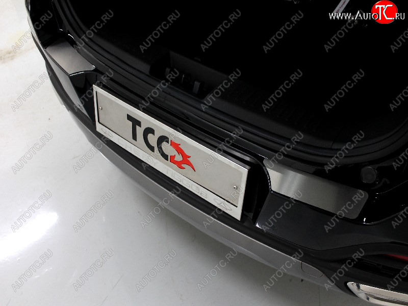 2 999 р.  Накладки на задний бампер, ТСС Тюнинг  Chery Tiggo 8  1 T18 (2019-2023) рестайлинг (лист шлифованный)  с доставкой в г. Майкоп