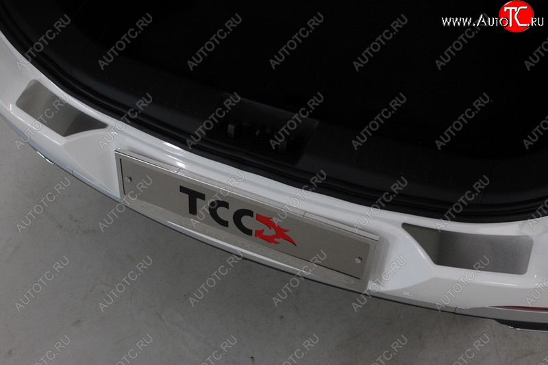 2 399 р. Накладки на задний бампер, ТСС Тюнинг  Chery Tiggo 7 PRO (2019-2025) (лист шлифованный)  с доставкой в г. Майкоп