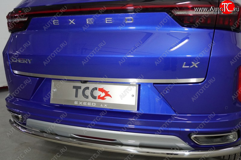 2 259 р. Накладка на заднюю дверь, ТСС Тюнинг  EXEED LX (2021-2025) 1-ый рестайлинг (Лист шлифованный)  с доставкой в г. Майкоп