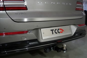 Накладка на заднюю дверь, ТСС Тюнинг GENESIS GV80  JK1 (2020-2022) (Лист шлифованный)