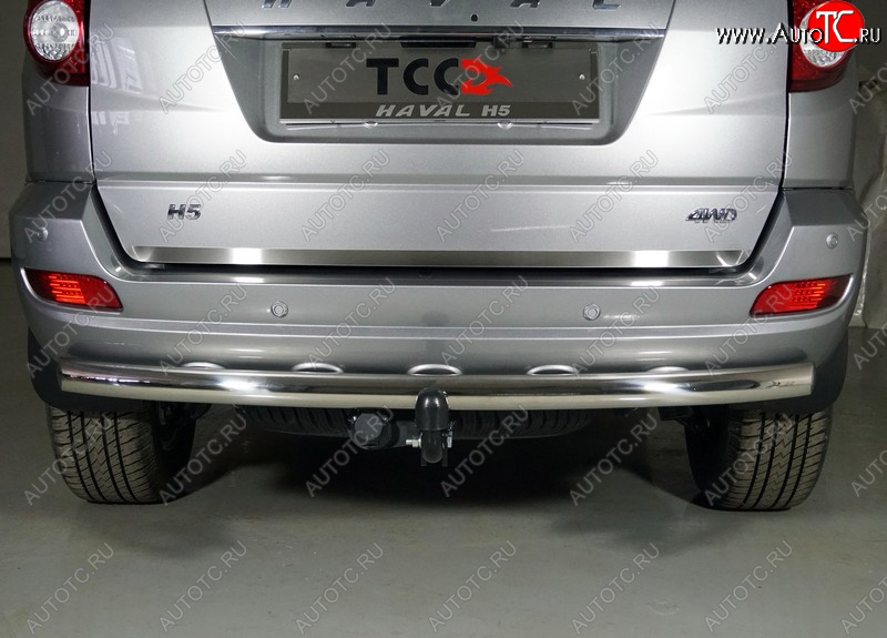 1 479 р. Накладка на заднюю дверь, ТСС Тюнинг  Haval H5 (2020-2023) рестайлинг  с доставкой в г. Майкоп