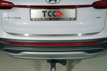 Накладка на заднюю дверь, ТСС Тюнинг Hyundai Santa Fe  TM (2020-2022) рестайлинг (Лист шлифованный)