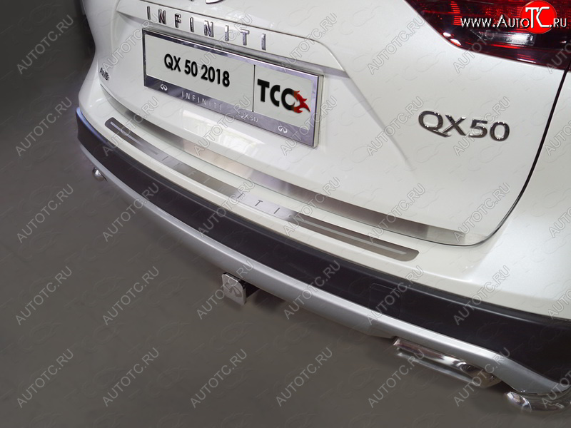 1 999 р. Накладка на заднюю дверь, ТСС Тюнинг  INFINITI Qx50  J55 (2017-2022) (Лист шлифованный)  с доставкой в г. Майкоп