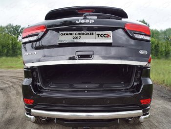 Накладка на заднюю дверь, ТСС Тюнинг Jeep Grand Cherokee  WK2 (2013-2018) 1-ый рестайлинг (Лист шлифованный)