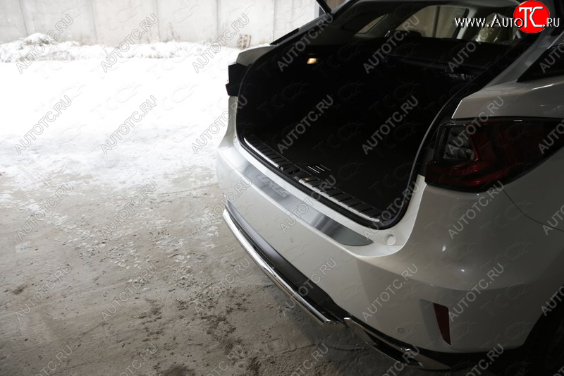 4 399 р. Накладка на задний бампер, ТСС Тюнинг  Lexus RX  200T - RX450H  AL10 (лист шлифованный надпись Lexus)  с доставкой в г. Майкоп