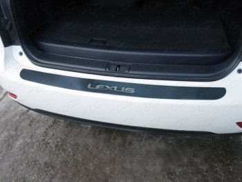 Накладка на задний бампер, ТСС Тюнинг Lexus RX270  AL10 (2010-2015) дорестайлинг, рестайлинг (лист шлифованный надпись Lexus)