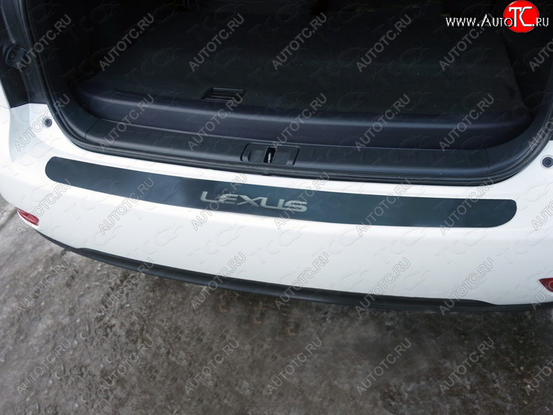4 399 р. Накладка на задний бампер, ТСС Тюнинг  Lexus RX270  AL10 (2010-2015) дорестайлинг, рестайлинг (лист шлифованный надпись Lexus)  с доставкой в г. Майкоп