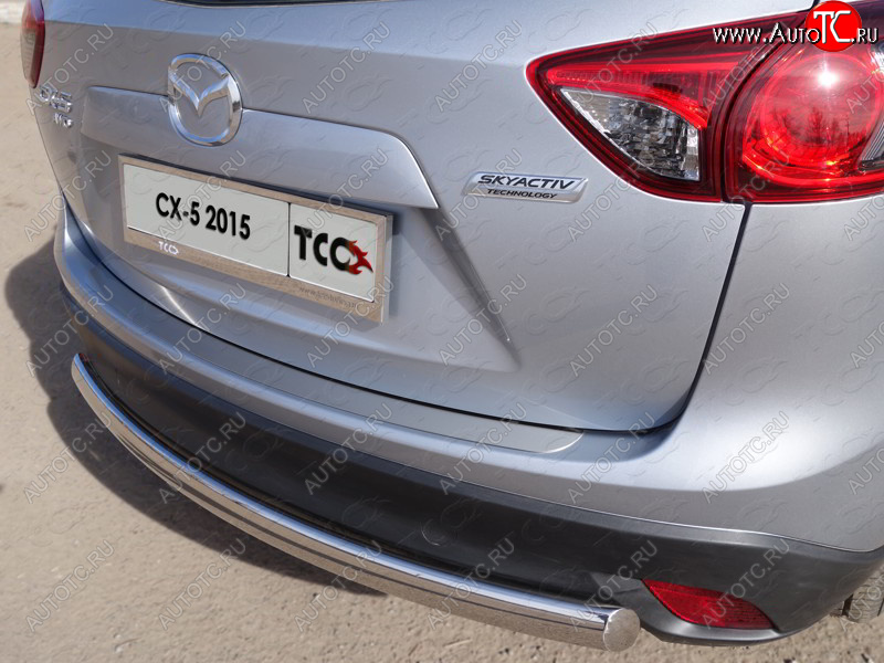 2 599 р. Накладка на задний бампер лист шлифованный 1мм  Mazda CX-5  KE (2011-2014) дорестайлинг (лист шлифованный 1мм)  с доставкой в г. Майкоп