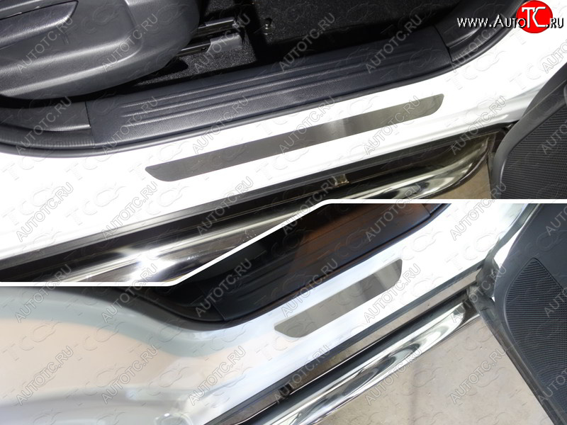 2 599 р. Накладки на пороги, ТСС Тюнинг  Mazda CX-5  KF (2016-2025) (лист шлифованный)  с доставкой в г. Майкоп