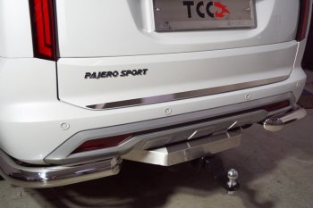 Накладка на заднюю дверь, ТСС Тюнинг Mitsubishi Pajero Sport  QF (2019-2022) рестайлинг (лист шлифованный)