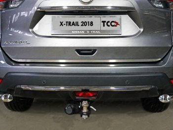 Накладка на заднюю дверь, ТСС Тюнинг Nissan X-trail  3 T32 (2017-2022) рестайлинг (лист шлифованный)