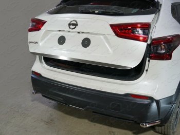 Накладка на заднюю дверь, ТСС Тюнинг Nissan Qashqai  2 (2017-2022) J11 рестайлинг (лист шлифованный)
