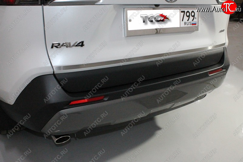 1 849 р. Накладка на заднюю дверь, ТСС Тюнинг Toyota RAV4 XA50 5 дв. дорестайлинг (2018-2025) (Лист шлифованный)  с доставкой в г. Майкоп