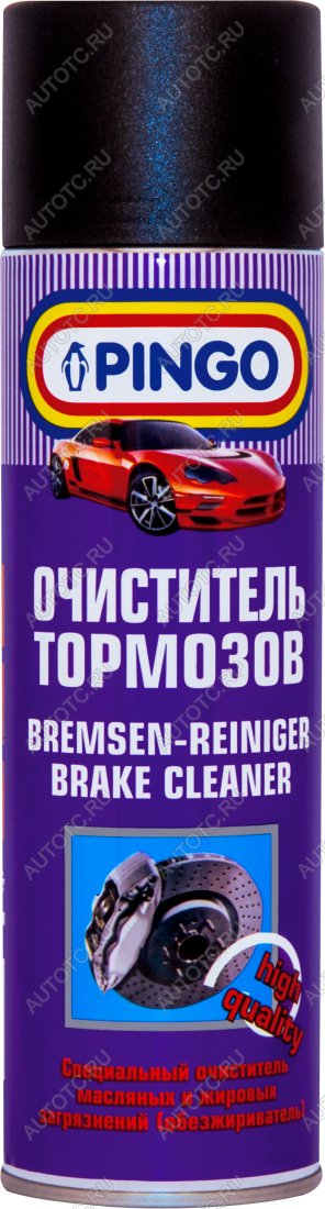 379 р. Очиститель тормозов  500 мл Pingo 85020-0  с доставкой в г. Майкоп