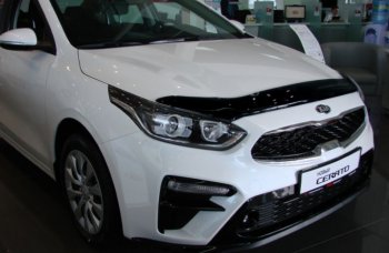 Дефлектор капота SIM KIA Cerato 4 BD дорестайлинг, хэтчбэк (2018-2021)
