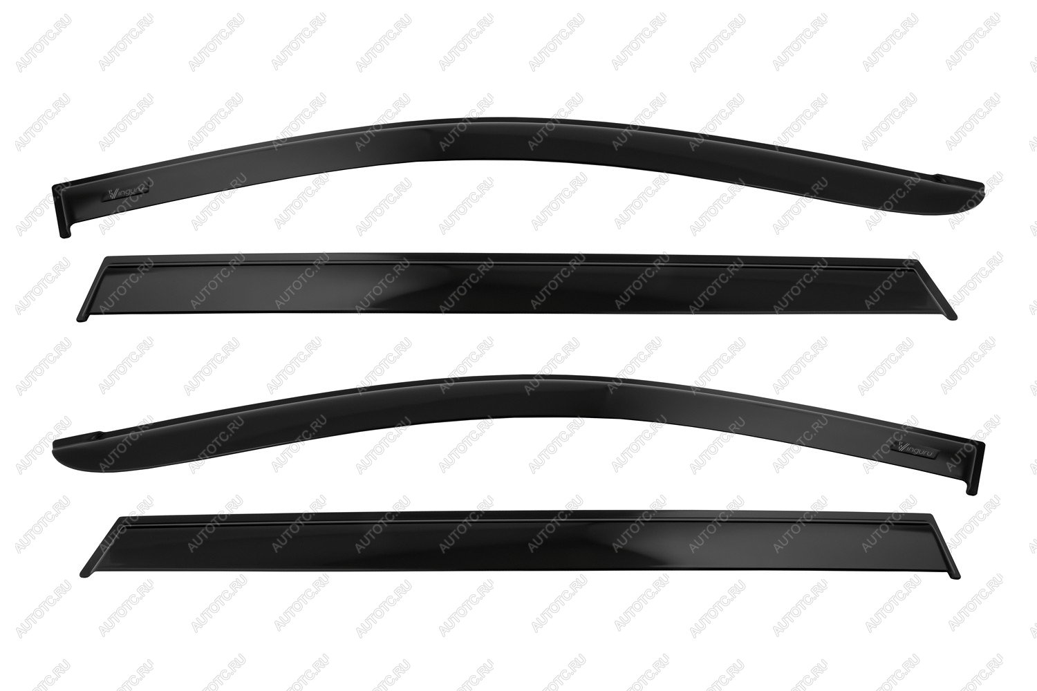 4 289 р. Дефлекторы окон Vinguru NISSAN Pathfinder 2012-2017, 2016-2020 накладныескотч к-т 4 шт. литьевой поликарбонат  Ниссан Патфайндер Vinguru afv90734  с доставкой в г. Майкоп