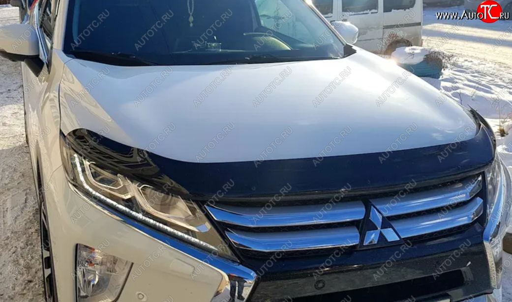 589 р. Дефлектор капота SIM Mitsubishi Eclipse Cross GK дорестайлинг (2017-2021)  с доставкой в г. Майкоп