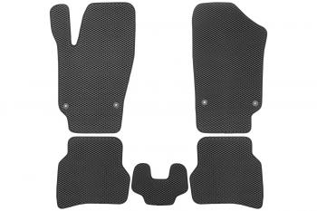 3 079 р. Коврики в салон EVA подходят для подходят для VOLKSWAGEN Polo V, Vr,  2009-2020 (черная окантовка), 5шт.  Фольксваген Поло Klever eva.b.0505102822110k  с доставкой в г. Майкоп. Увеличить фотографию 2