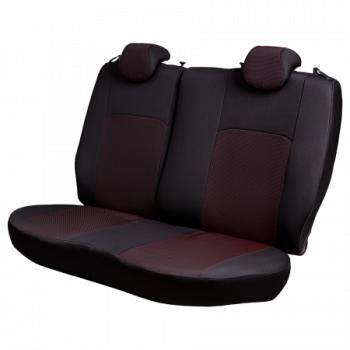 5 549 р. Комплект чехлов для сидений (ЦЗС Жаккард) Дублин Lord Autofashion  Лада 2107 (1982-2012) (черный, вставка Ёж красная)  с доставкой в г. Майкоп. Увеличить фотографию 4