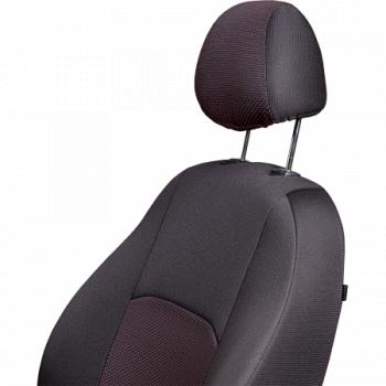 5 549 р. Комплект чехлов для сидений (ЦЗС Жаккард) Дублин Lord Autofashion  Лада 2107 (1982-2012) (черный, вставка Ёж красная)  с доставкой в г. Майкоп. Увеличить фотографию 6