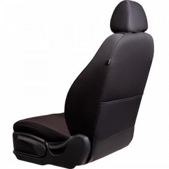5 549 р. Комплект чехлов для сидений (ЦЗС Жаккард) Дублин Lord Autofashion  Лада 2107 (1982-2012) (черный, вставка Ёж красная)  с доставкой в г. Майкоп. Увеличить фотографию 2