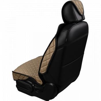 2 799 р. Накидка на сиденье (1 место Хами) ФЕНИКС ст РОМБ Lord Autofashion   (темно-бежевый, строчка бежевая)  с доставкой в г. Майкоп. Увеличить фотографию 9
