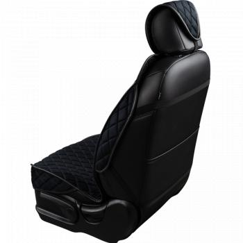 2 799 р. Накидка на сиденье (2 места Хами) ФЕНИКС ст РОМБ Lord Autofashion   (черный, строчка синяя)  с доставкой в г. Майкоп. Увеличить фотографию 6