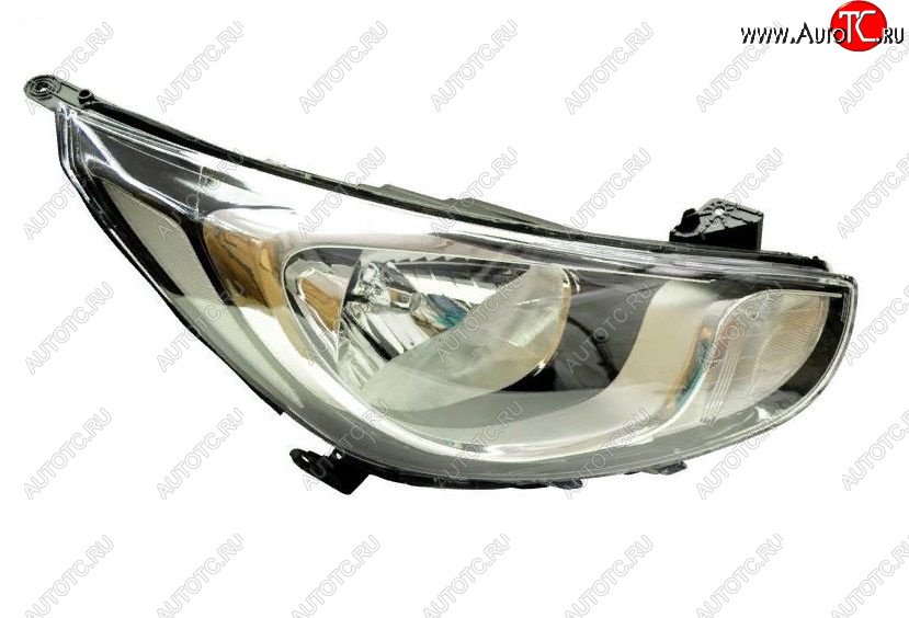 6 749 р. Правая фара (с электро-корректором, 8 контактов) GAMMA  Hyundai Solaris  RBr (2010-2014) седан дорестайлинг, хэтчбэк дорестайлинг  с доставкой в г. Майкоп