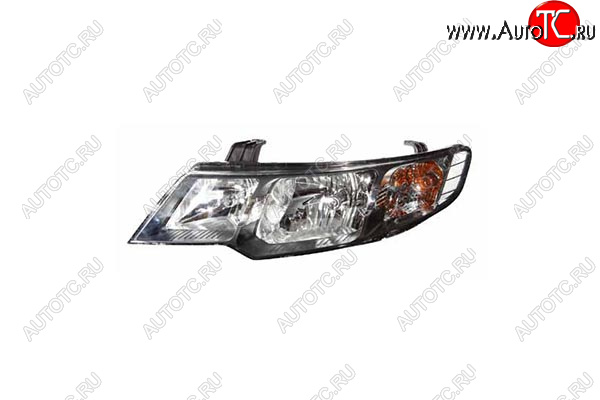 4 199 р. Левая фара (с механическим корректором) GAMMA KIA Cerato 2 TD седан (2008-2013)  с доставкой в г. Майкоп