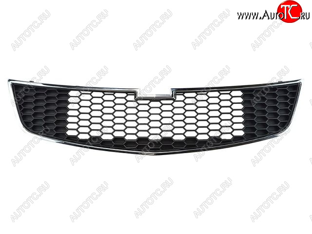 1 479 р. Решётка радиатора (нижняя, хром) BodyParts Chevrolet Cruze J305 хэтчбек дорестайлинг (2009-2012) (Неокрашенная)  с доставкой в г. Майкоп