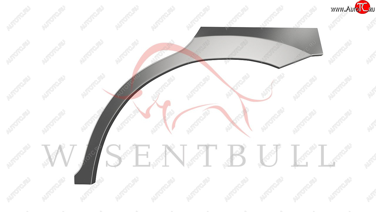 2 189 р. Левая задняя ремонтная арка (внешняя) Wisentbull  Hyundai Santa Fe  CM (2006-2012) дорестайлинг, рестайлинг  с доставкой в г. Майкоп