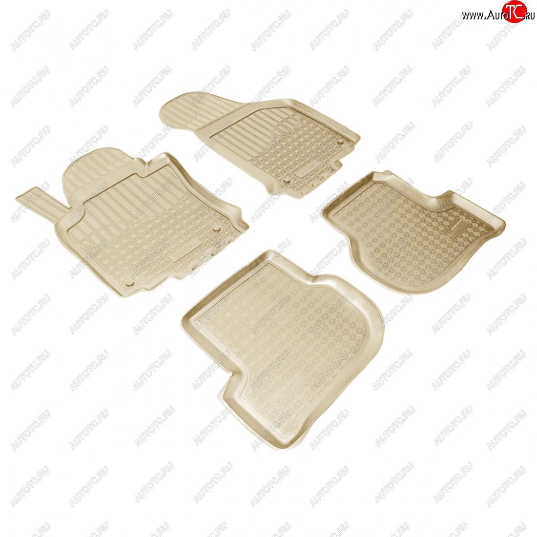 2 759 р. Коврики салонные Norplast  Skoda Octavia  A5 (2004-2013) дорестайлинг лифтбэк, дорестайлинг универсал, лифтбэк рестайлинг, рестайлинг универсал (бежевый)  с доставкой в г. Майкоп