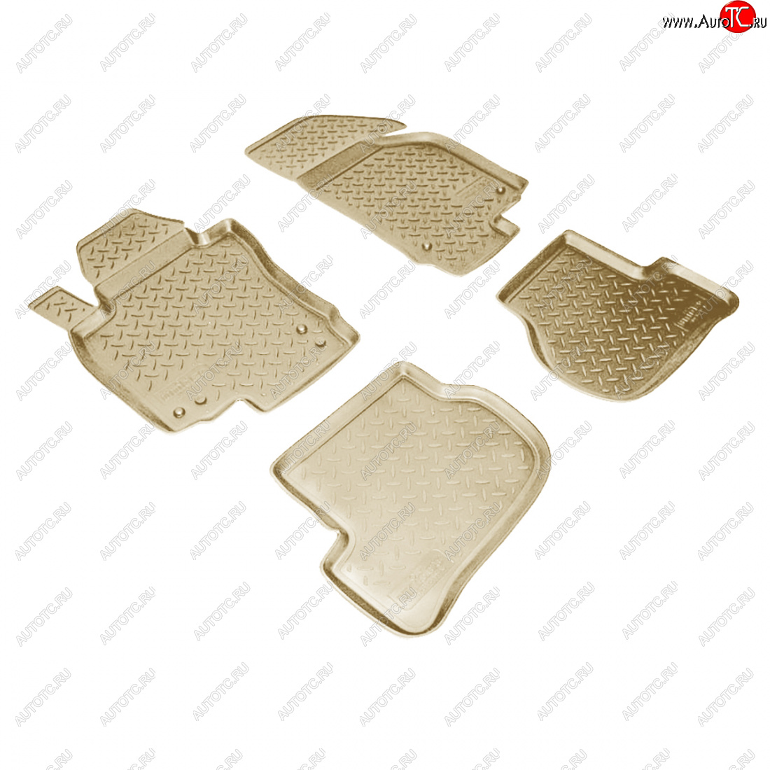 2 759 р. Коврики салонные Norplast  Volkswagen Golf  6 (2008-2014) хэтчбэк 5 дв. (бежевый)  с доставкой в г. Майкоп