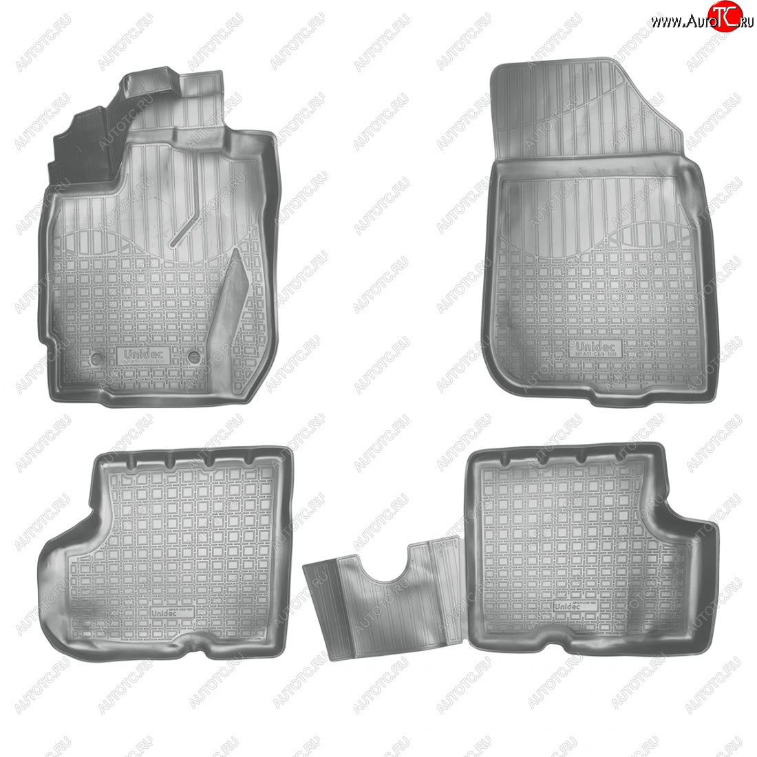 3 199 р. Коврики салонные 3D Norplast  Nissan Terrano  D10 (2016-2022), Renault Duster  HS (2015-2021) (серый)  с доставкой в г. Майкоп