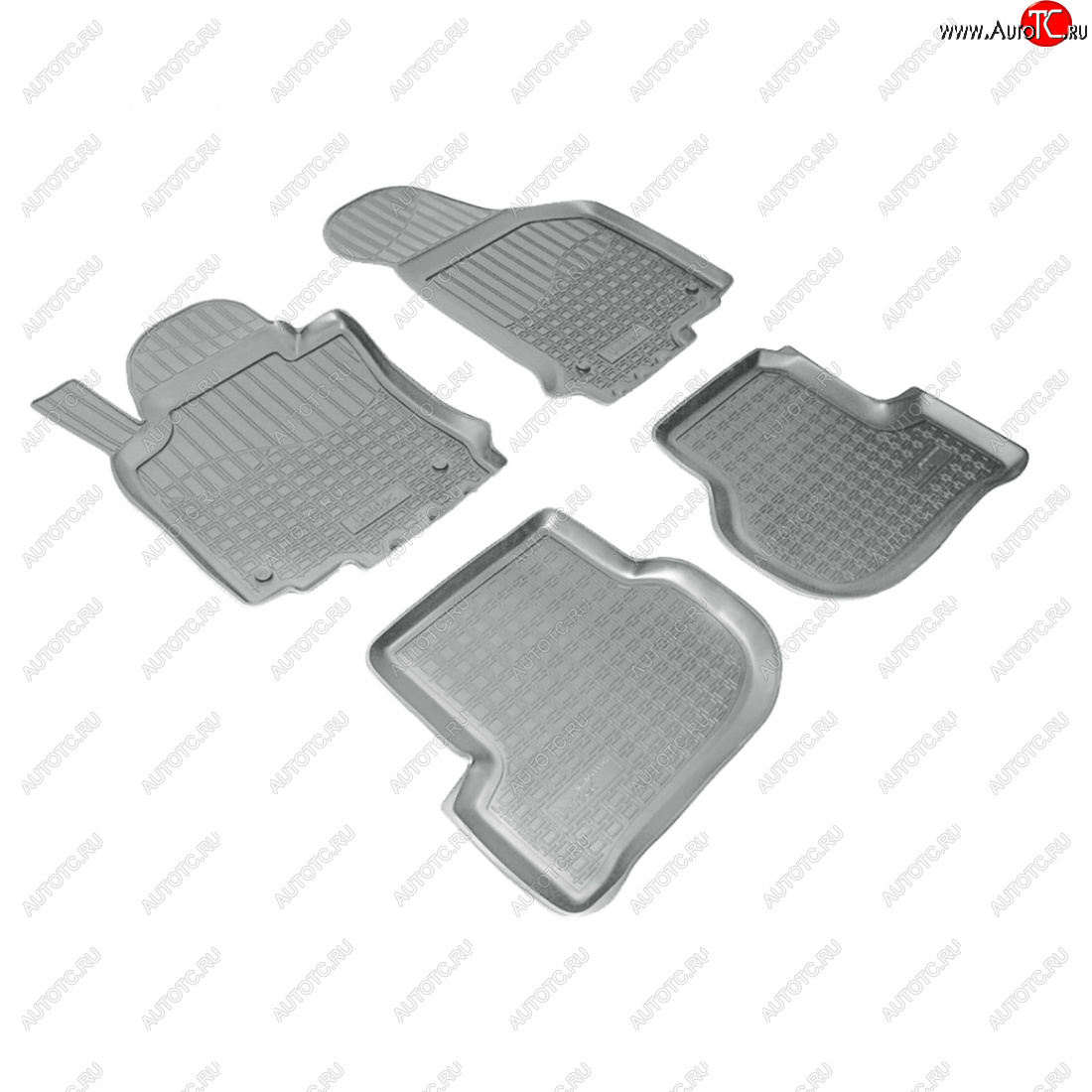 2 759 р. Коврики салонные Norplast  Skoda Octavia  A5 (2004-2013) дорестайлинг лифтбэк, дорестайлинг универсал, лифтбэк рестайлинг, рестайлинг универсал (серый)  с доставкой в г. Майкоп