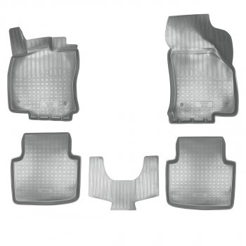 Коврики салонные Norplast  3D Skoda Superb  B8 (3V) (2015-2019) лифтбэк дорестайлинг (серый)