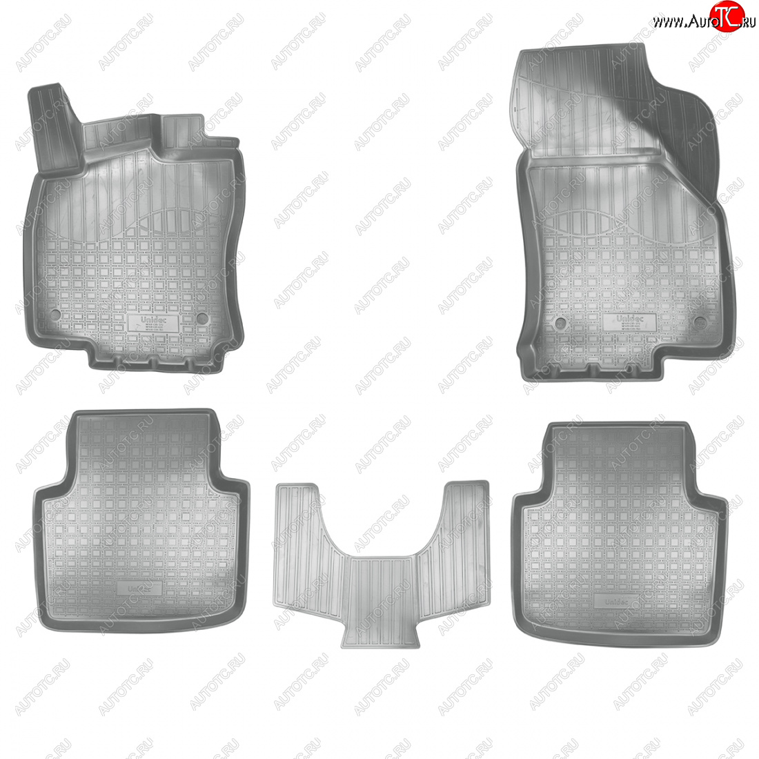 3 399 р. Коврики салонные Norplast  3D  Skoda Superb  B8 (3V) (2015-2019) лифтбэк дорестайлинг (серый)  с доставкой в г. Майкоп