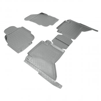 Коврики салонные (N2) Norplast Toyota Hilux  AN20,AN30 (2011-2016)  2-ой рестайлинг (серый)