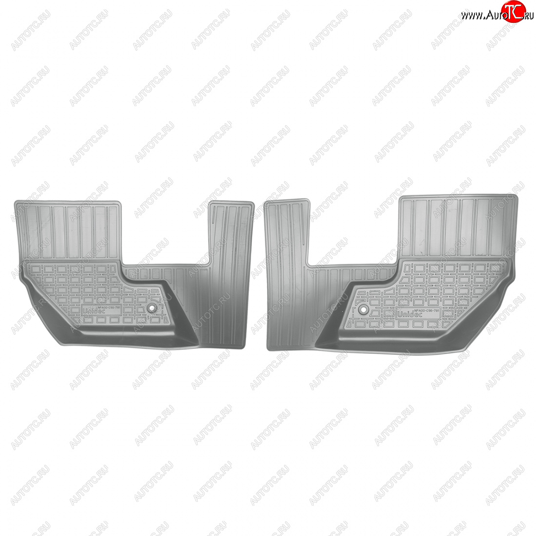 1 339 р. Коврики салонные (3 ряд) Norplast  Volvo XC90  L (2015-2019) дорестайлинг (серый 3 ряд)  с доставкой в г. Майкоп