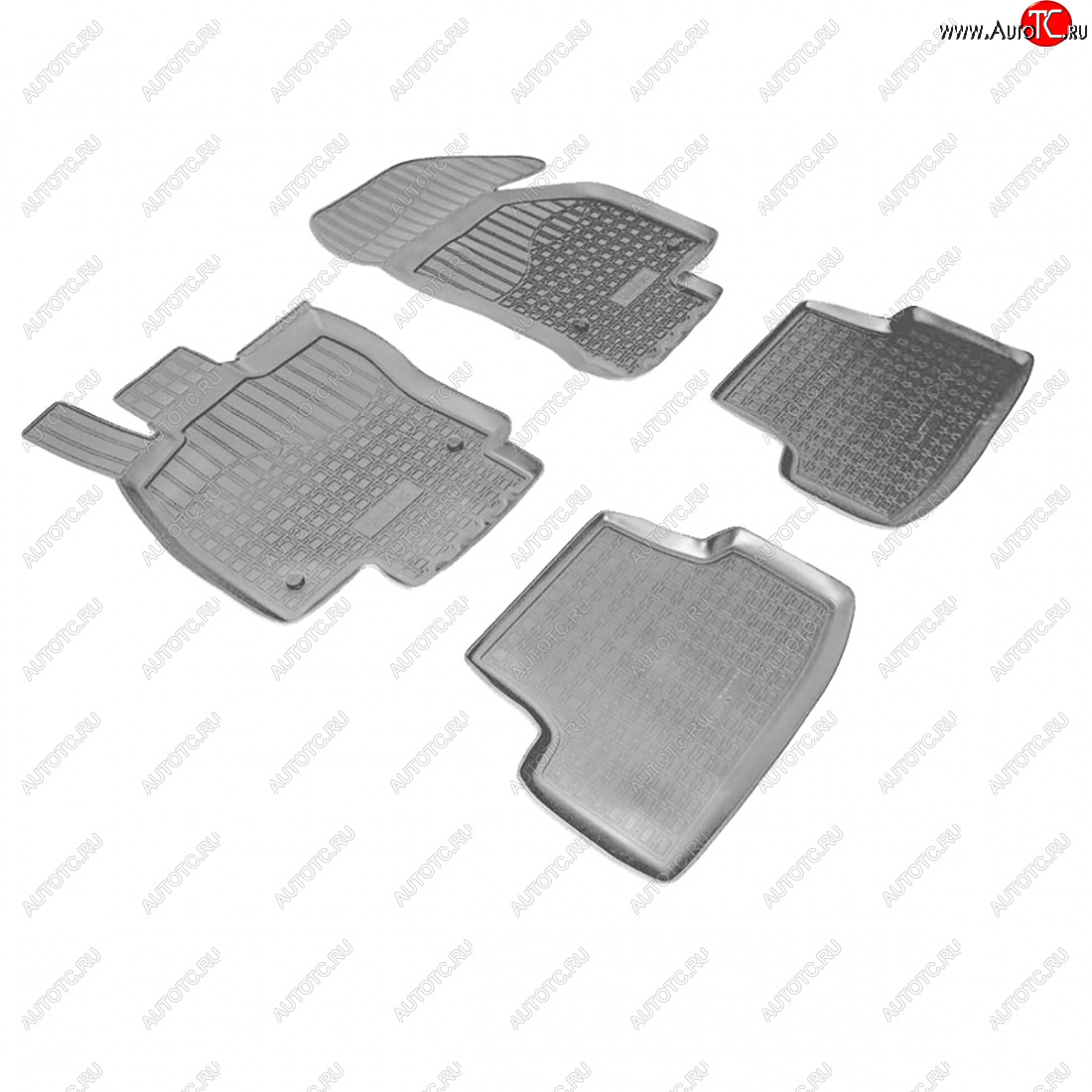 2 759 р. Коврики салонные 3D Norplast  Volkswagen Golf  7 (2012-2017) дорестайлинг, хэтчбэк 5 дв. (серый)  с доставкой в г. Майкоп